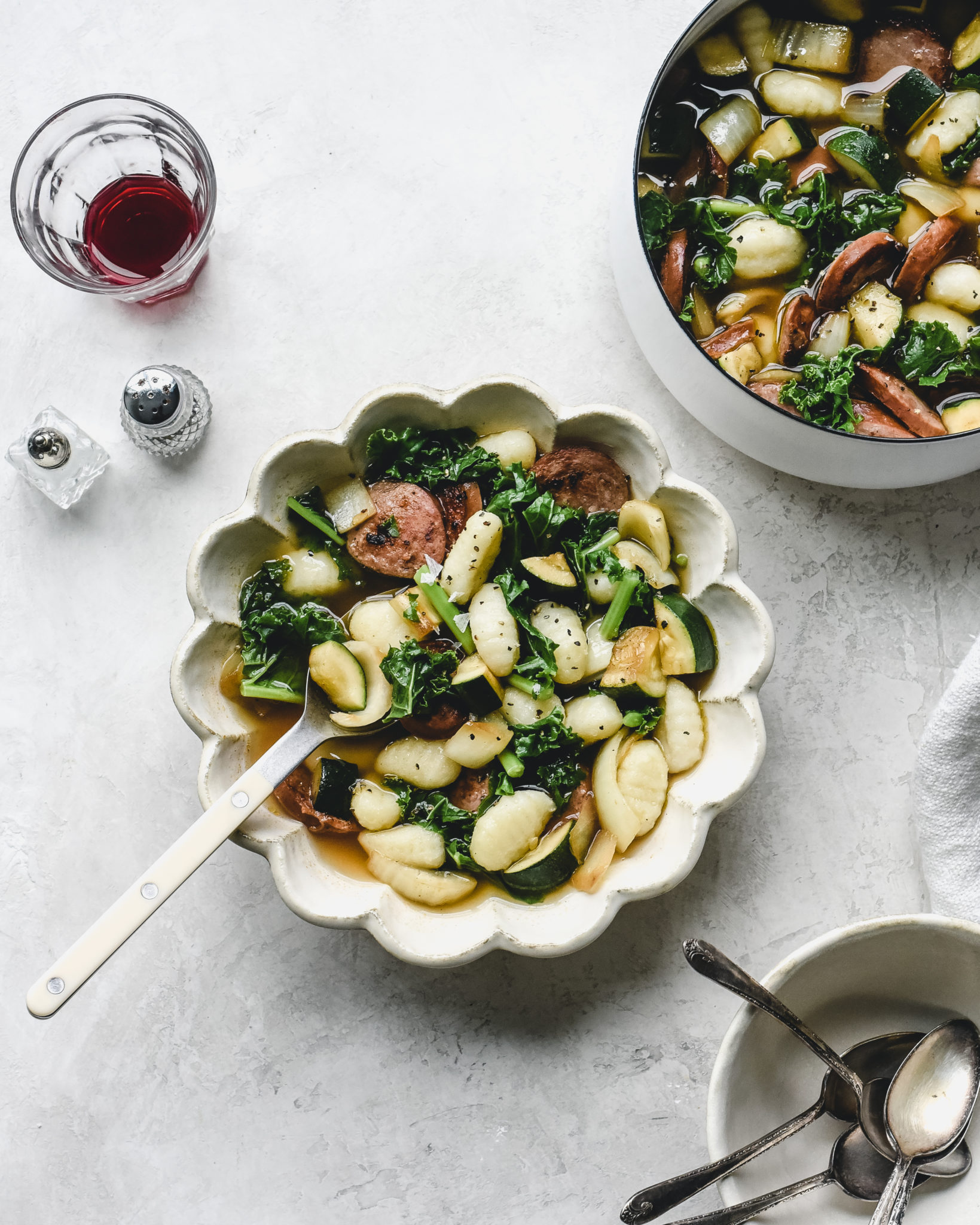 Gnocchi, Kielbasa & Kale Soup Bee The Love Smoky Soup